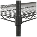 Alera® wholesale. Three-tier Wire Cart With Basket, 34w X 18d X 40h, Black Anthracite. HSD Wholesale: Janitorial Supplies, Breakroom Supplies, Office Supplies.