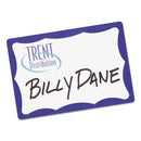 Avery® wholesale. AVERY Printable Adhesive Name Badges, 3.38 X 2.33, Blue Border, 100-pack. HSD Wholesale: Janitorial Supplies, Breakroom Supplies, Office Supplies.