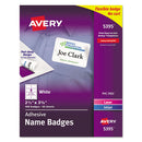 Avery® wholesale. AVERY Flexible Adhesive Name Badge Labels, 3.38 X 2.33, White, 400-box. HSD Wholesale: Janitorial Supplies, Breakroom Supplies, Office Supplies.