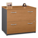 Bush® wholesale. Series C Collection 2 Drawer 36w Lateral File (assembled), 35.75w X 23.38d X 29.88h, Natural Cherry. HSD Wholesale: Janitorial Supplies, Breakroom Supplies, Office Supplies.
