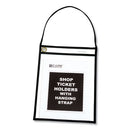 C-Line® wholesale. 1-pocket Shop Ticket Holder W-strap, Black Stitching, 75-sheet, 9 X 12, 15-box. HSD Wholesale: Janitorial Supplies, Breakroom Supplies, Office Supplies.