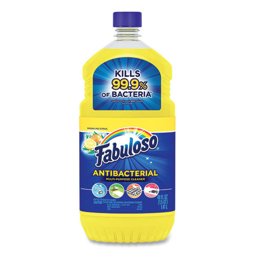 Fabuloso® wholesale. Fabuloso® Antibacterial Multi-purpose Cleaner, Sparkling Citrus Scent, 48 Oz Bottle, 6-carton. HSD Wholesale: Janitorial Supplies, Breakroom Supplies, Office Supplies.