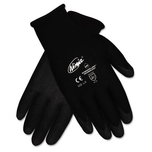 MCR™ Safety wholesale. Ninja Hpt Pvc Coated Nylon Gloves, Medium, Black, 12 Pair-box. HSD Wholesale: Janitorial Supplies, Breakroom Supplies, Office Supplies.