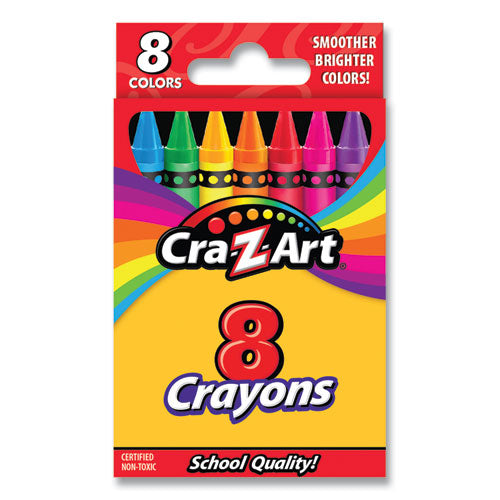BIC Kids Coloring Triangle Crayons, 10 Assorted Colors, 10/Pack