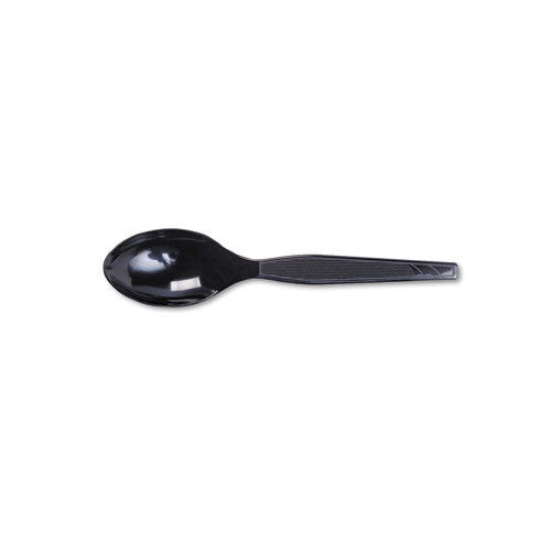 Dixie® wholesale. DIXIE Plastic Cutlery, Heavy Mediumweight Teaspoons, Black, 1,000-carton. HSD Wholesale: Janitorial Supplies, Breakroom Supplies, Office Supplies.