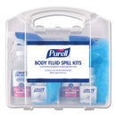 PURELL® wholesale. Purell Body Fluid Spill Kit, 4.5" X 11.88" X 11.5", One Clamshell Case With 2 Single Use Refills-carton. HSD Wholesale: Janitorial Supplies, Breakroom Supplies, Office Supplies.