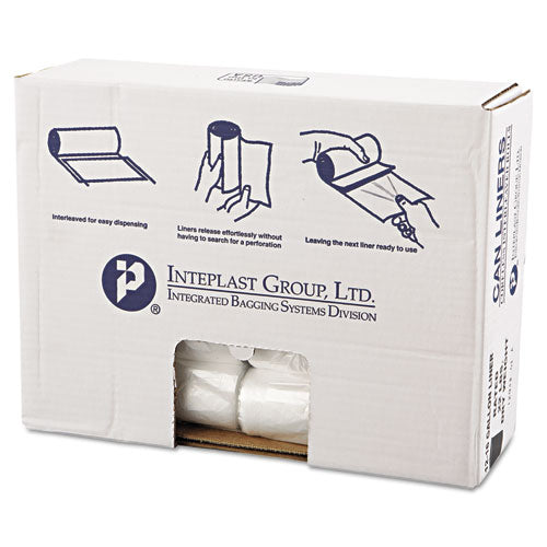 Inteplast Group wholesale. INTEPLAST High-density Commercial Can Liners Value Pack, 16 Gal, 7 Microns, 24" X 31 ", Clear, 1,000-carton. HSD Wholesale: Janitorial Supplies, Breakroom Supplies, Office Supplies.