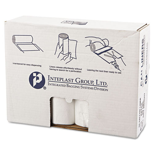 Inteplast Group wholesale. INTEPLAST High-density Commercial Can Liners Value Pack, 60 Gal, 12 Microns, 38" X 58", Clear, 200-carton. HSD Wholesale: Janitorial Supplies, Breakroom Supplies, Office Supplies.