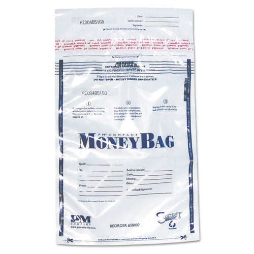 SecurIT® wholesale. Tamper-evident Deposit Bags, 9 X 12, Plastic, Clear, 100 Per Pack. HSD Wholesale: Janitorial Supplies, Breakroom Supplies, Office Supplies.