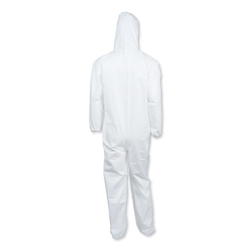 KleenGuard™ wholesale. Kleenguard™ A40 Elastic-cuff And Ankle Hooded Coveralls, White, Large, 25-carton. HSD Wholesale: Janitorial Supplies, Breakroom Supplies, Office Supplies.