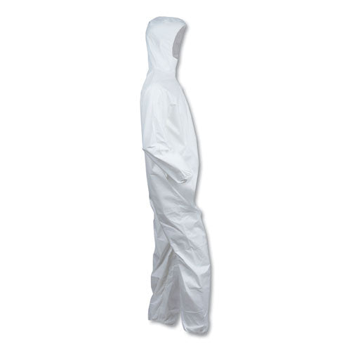 KleenGuard™ wholesale. Kleenguard™ A40 Elastic-cuff And Ankle Hooded Coveralls, White, Large, 25-carton. HSD Wholesale: Janitorial Supplies, Breakroom Supplies, Office Supplies.