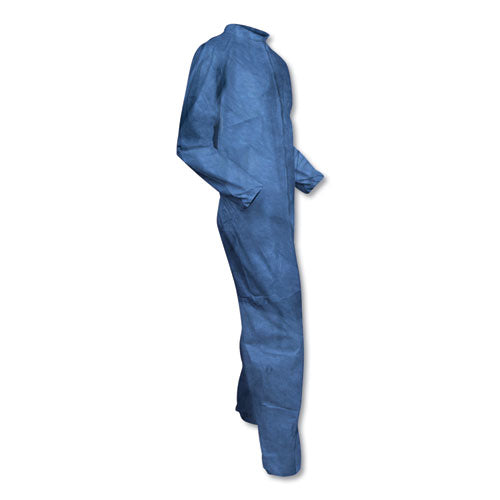 KleenGuard™ wholesale. Kleenguard™ A60 Elastic-cuff, Ankle And Back Coveralls, Blue, Large, 24-carton. HSD Wholesale: Janitorial Supplies, Breakroom Supplies, Office Supplies.