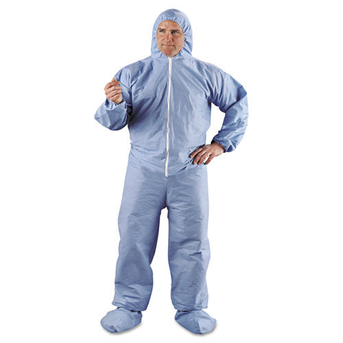 KleenGuard™ wholesale. Kleenguard™ A65 Hood And Boot Flame-resistant Coveralls, Blue, 3x-large, 21-carton. HSD Wholesale: Janitorial Supplies, Breakroom Supplies, Office Supplies.
