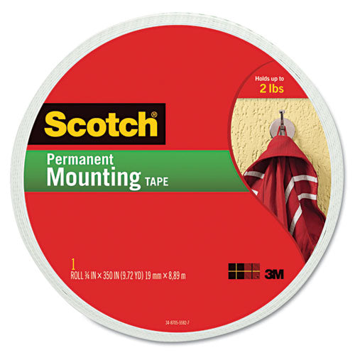 Scotch® wholesale. Scotch Foam Mounting Double-sided Tape, 3-4" Wide X 350" Long. HSD Wholesale: Janitorial Supplies, Breakroom Supplies, Office Supplies.