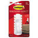 Command™ wholesale. General Purpose Hooks, Large, 5 Lb Cap, White, 1 Hook And 2 Strips-pack. HSD Wholesale: Janitorial Supplies, Breakroom Supplies, Office Supplies.