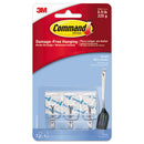 Command™ wholesale. Clear Hooks And Strips, Plastic-wire, Small, 3 Hooks And 4 Strips-pack. HSD Wholesale: Janitorial Supplies, Breakroom Supplies, Office Supplies.