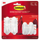 Command™ wholesale. General Purpose Designer Hooks, Small-medium, 3 Lb Cap, White, 4 Hooks And 4 Strips-pack. HSD Wholesale: Janitorial Supplies, Breakroom Supplies, Office Supplies.