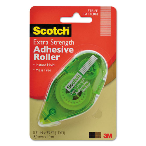 Scotch® wholesale. Scotch Extra Strength Adhesive Roller, 0.38" X 33 Ft, Dries Clear. HSD Wholesale: Janitorial Supplies, Breakroom Supplies, Office Supplies.