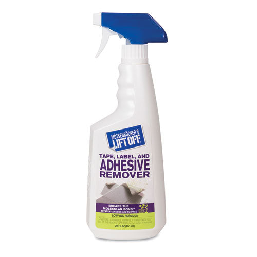 Motsenbocker's Lift-Off® wholesale. Tape, Label And Adhesive Remover, 22 Oz Trigger Spray, 6-carton. HSD Wholesale: Janitorial Supplies, Breakroom Supplies, Office Supplies.