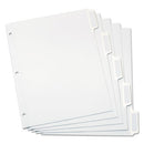 Oxford™ wholesale. Custom Label Tab Dividers With Self-adhesive Tab Labels, 5-tab, 11 X 8.5, White, 25 Sets. HSD Wholesale: Janitorial Supplies, Breakroom Supplies, Office Supplies.