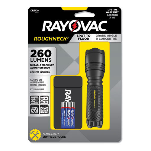Rayovac® wholesale. RAYOVAC Led Aluminum Flashlight, 3 Aaa Batteries (included), Black. HSD Wholesale: Janitorial Supplies, Breakroom Supplies, Office Supplies.