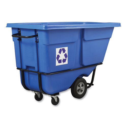 Rubbermaid® Commercial wholesale. Rubbermaid® Rotomolded Recycling Tilt Truck, Rectangular, Plastic With Steel Frame, 1 Cu Yd, 1,250 Lb Capacity, Blue. HSD Wholesale: Janitorial Supplies, Breakroom Supplies, Office Supplies.