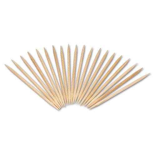 AmerCareRoyal® wholesale. Round Wood Toothpicks, 2 1-2", Natural, 24 Inner Boxes Of 800, 5 Boxes-carton, 96,000 Toothpicks-carton. HSD Wholesale: Janitorial Supplies, Breakroom Supplies, Office Supplies.