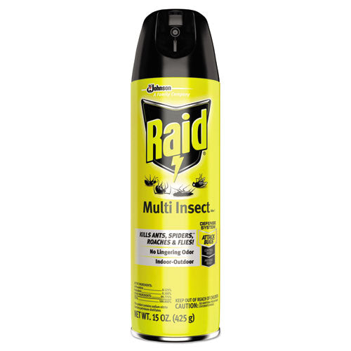 Raid® wholesale. Raid® Multi Insect Killer, 15 Oz Aerosol Can, 12-carton. HSD Wholesale: Janitorial Supplies, Breakroom Supplies, Office Supplies.