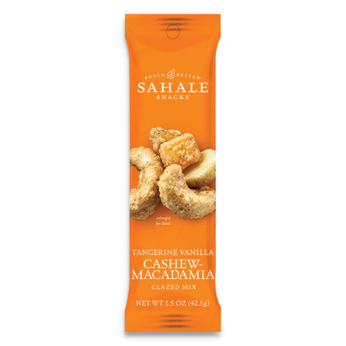Sahale Snacks® wholesale. Glazed Mixes, Tangerine Vanilla, 1.5 Oz Pouch, 18-carton. HSD Wholesale: Janitorial Supplies, Breakroom Supplies, Office Supplies.