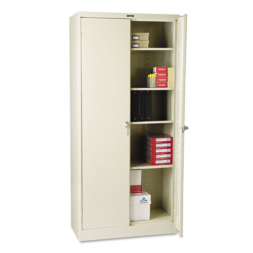 Tennsco wholesale. 78" High Deluxe Cabinet, 36w X 18d X 78h, Putty. HSD Wholesale: Janitorial Supplies, Breakroom Supplies, Office Supplies.