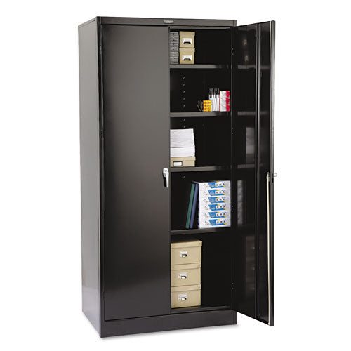 Tennsco wholesale. 78" High Deluxe Cabinet, 36w X 24d X 78h, Black. HSD Wholesale: Janitorial Supplies, Breakroom Supplies, Office Supplies.