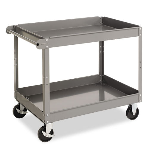 Tennsco wholesale. Two-shelf Metal Cart, 24w X 36d X 32h, Gray. HSD Wholesale: Janitorial Supplies, Breakroom Supplies, Office Supplies.