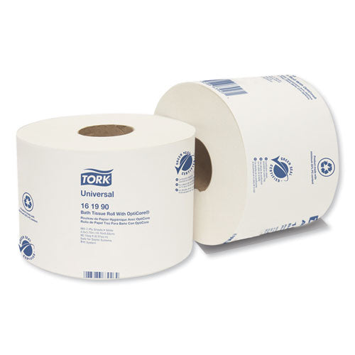 Tork® wholesale. TORK Universal Bath Tissue Roll With Opticore, Septic Safe, 2-ply, White, 865 Sheets-roll, 36-carton. HSD Wholesale: Janitorial Supplies, Breakroom Supplies, Office Supplies.