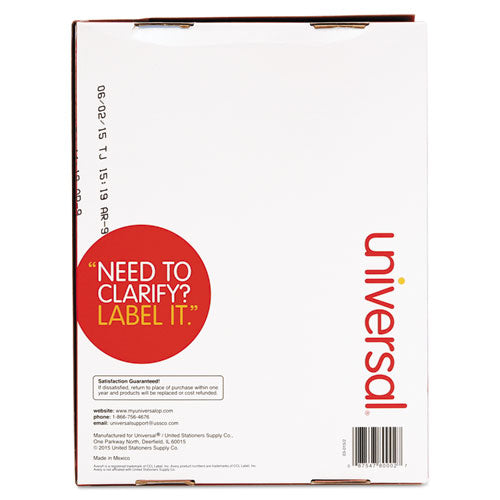 Universal® wholesale. UNIVERSAL® White Labels, Inkjet-laser Printers, 1 X 4, White, 20-sheet, 250 Sheets-box. HSD Wholesale: Janitorial Supplies, Breakroom Supplies, Office Supplies.