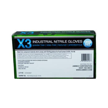 AMMEX wholesale. AMMEX Nitrile Gloves. X3 Industrial Latex Free, Disposable Gloves (Case of 1000). HSD Wholesale: Janitorial Supplies, Breakroom Supplies, Office Supplies.