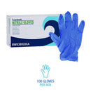 Boardwalk® 380 Series Disposable General-Purpose Nitrile Gloves, Powder-Free, Large, 4 mil Thick, 9.5" Long, Blue, 100/Box, 10 Boxes/CT