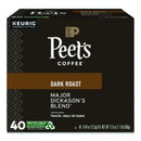Peet's Coffee & Tea® Major Dickason's Blend K-Cups, 0.44 oz, 40/Box