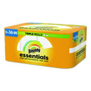 Bounty® Essentials Select-A-Size Kitchen Roll Paper Towels, 2-Ply, 5.9 x 11, White, 162 Sheets/Triple Roll, 12 Rolls/Carton