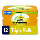 Bounty® Essentials Select-A-Size Kitchen Roll Paper Towels, 2-Ply, 5.9 x 11, White, 162 Sheets/Triple Roll, 12 Rolls/Carton