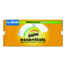 Bounty® Essentials Select-A-Size Kitchen Roll Paper Towels, 2-Ply, 5.9 x 11, White, 162 Sheets/Triple Roll, 12 Rolls/Carton