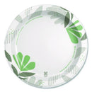 Dixie® Pathways Soak Proof Shield Heavyweight Paper Plates, 10.13" dia, Green/Burgundy, 125/Pack