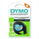 DYMO Letratag Plastic Label Tape Cassette, 0.5" X 13 Ft, Clear