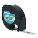 DYMO Letratag Plastic Label Tape Cassette, 0.5" X 13 Ft, Clear