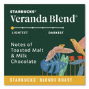 Starbucks® Veranda Blend Coffee K-Cups, 24/Box, 4 Box/Carton