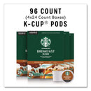 Starbucks® Breakfast Blend Coffee K-Cups, 96/Carton