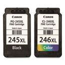 CANON 8278b005 (pg-245xl-cl-246xl) Ink And Paper Combo Pack, Black-tri-color