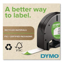 DYMO Letratag Fabric Iron-on Labels, 0.5" X 6.5 Ft, White