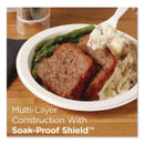 Dixie® Pathways Soak-Proof Shield Mediumweight Paper Plates, WiseSize, 8.5" dia, Green/Burgundy, 125/Pack