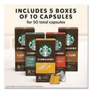 Starbucks® By NESPRESSO® Original Line Variety Pack, Blonde Espresso/Columbia/House Blend/Pike Place Original Pods, 50/Box