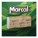 MARCAL Folded Paper Towels, 1-ply, 10 1-8" X 12 7-8 ", 150-pack, 16 Packs-ct